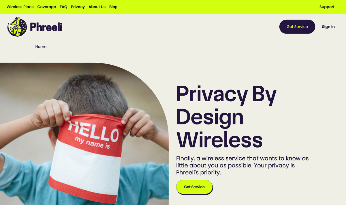 US privacy-focused MVNO Phreeli just needs your zip code to sign-up