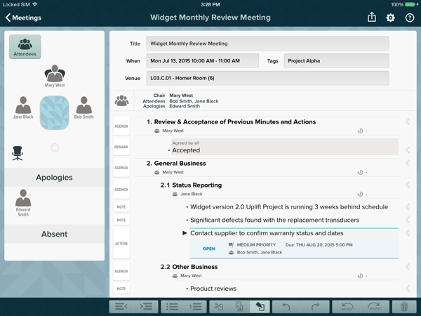 1. for Meetings Editor - Structured Content