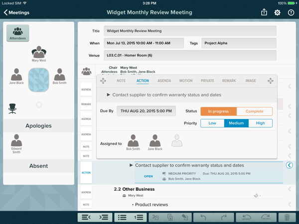 2. for Meetings Editor - Line Types