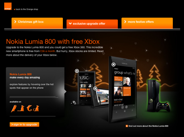 Orange XBOX Lumia offer