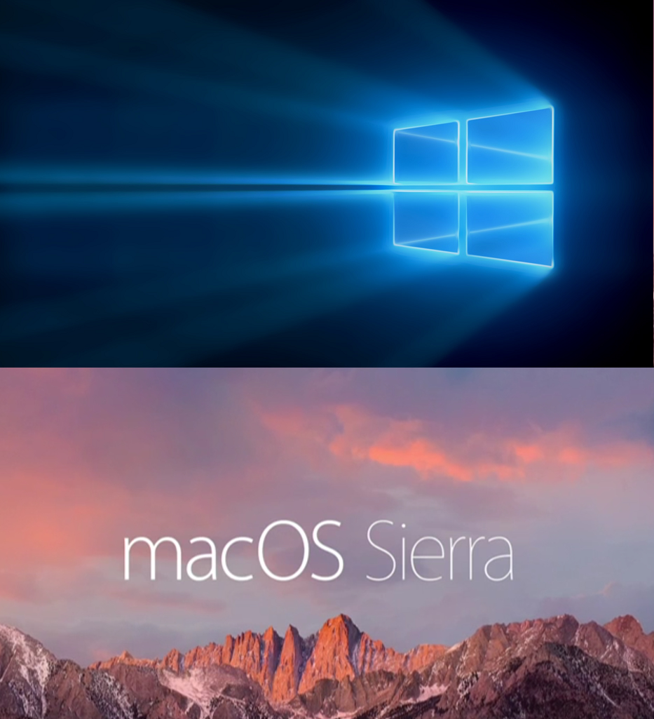 macOS Sierra vs Windows 10